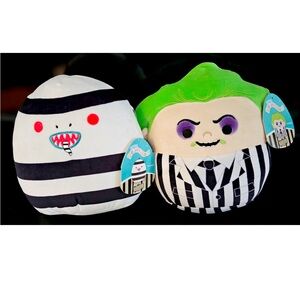 Squishmallows Beetlejuice 10" And Sandworm 10" Collectible Plush Toy! Brand New